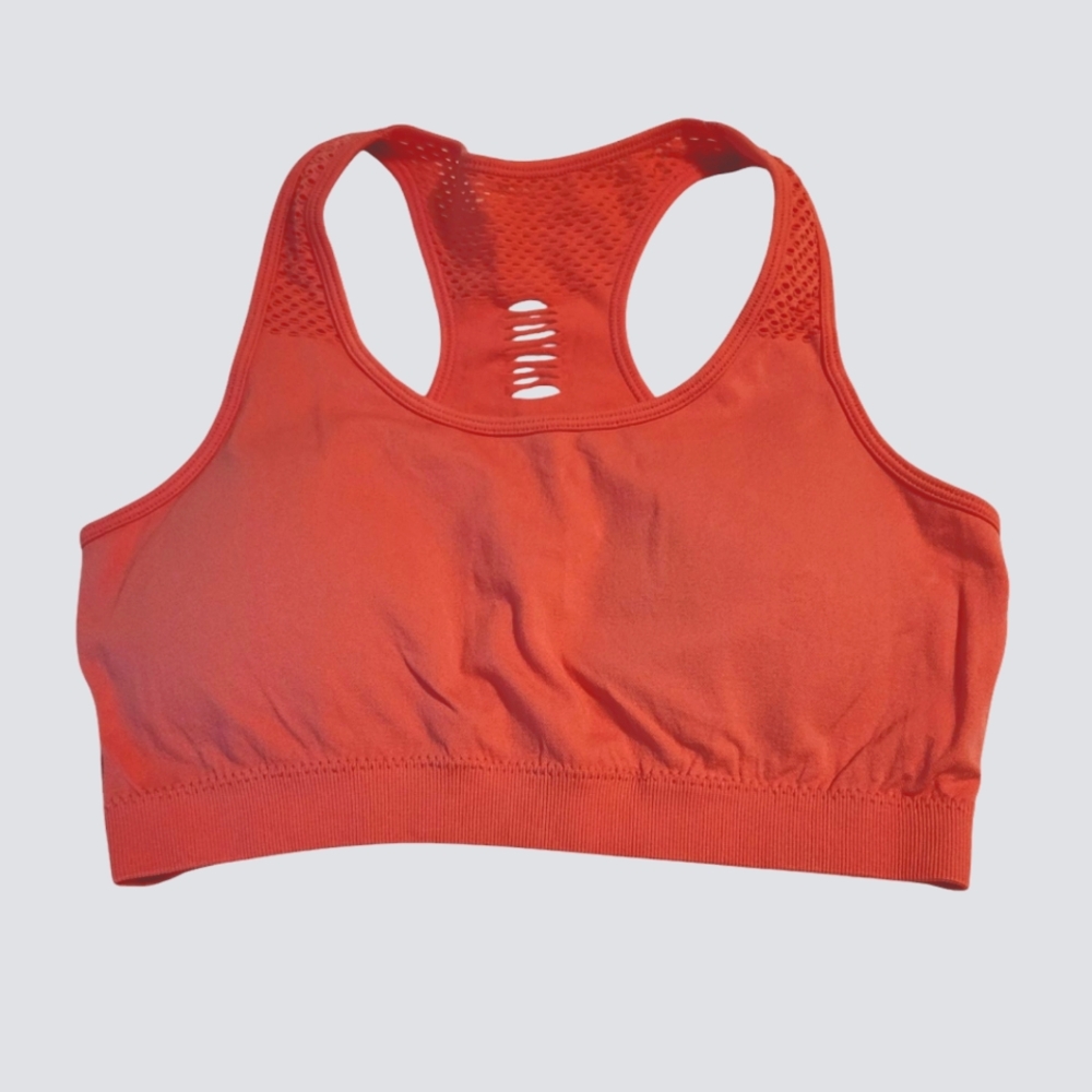 NWT Coral Racerback Sports Bra